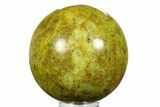 Polished Green Opal Sphere - Madagascar #290921-1